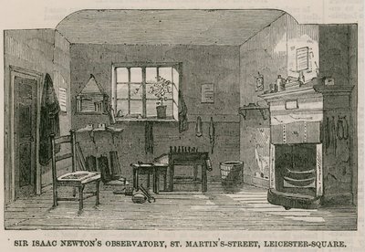 Sir Isaac Newtons Observatory, St Martins Street, Leicester Square London od English School