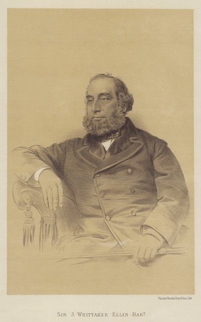 Sir J Whittaker Ellis, Baronet (litho) od English School