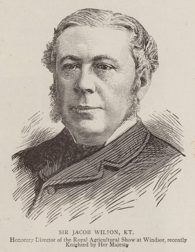 Sir Jacob Wilson, KT (rytina) od English School