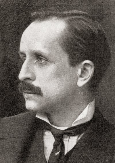 Sir James Matthew Barrie z časopisu The World and His Wife, vydaného v roce 1907 od English School