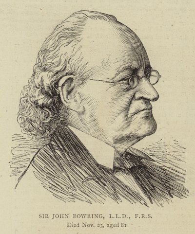 Sir John Bowring, LLD, FRS (rytina) od English School