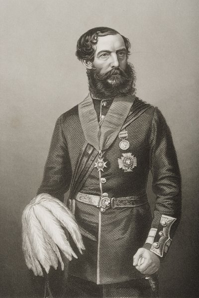 Sir John Eardley Wilmot Inglis (1814-62) (litho) od English School