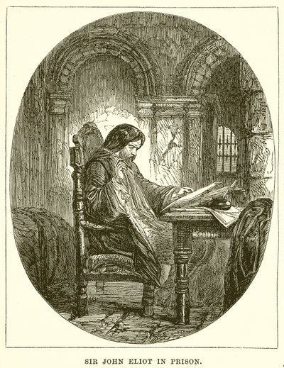 Sir John Eliot ve vězení od English School