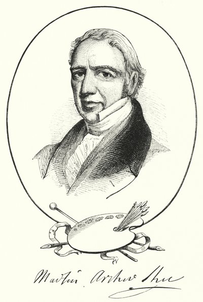 Sir Martin Archer Shee (rytina) od English School