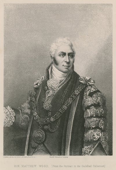 Sir Matthew Wood, primátor Londýna, 1809 od English School