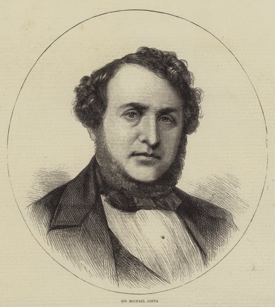 Sir Michael Costa (rytina) od English School
