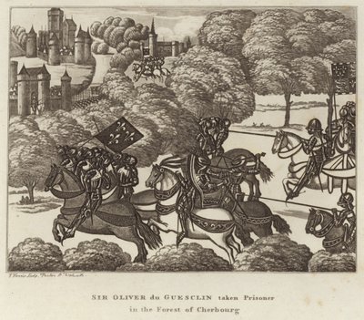 Sir Oliver du Guesclin byl zajat v Cherbourgském lese od English School