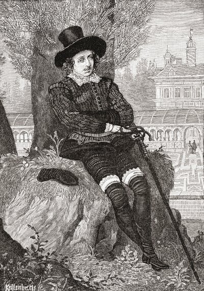 Sir Philip Sidney, z „Krátké historie anglického lidu“ od J. R. Greena, vydaného v roce 1893 od English School