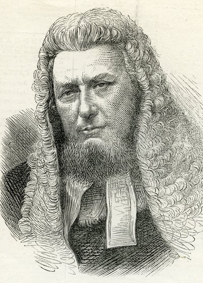 Sir Richard Paul Amphlett (1809-83) z Ilustrovaných londýnských zpráv 7. února 1874 od English School