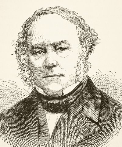 Sir Rowland Hill, z „Národní a domácí historie Anglie“ od Williama Hickmana Smith Aubrey (1858-1916), vydaný v Londýně, kolem roku 1890 od English School