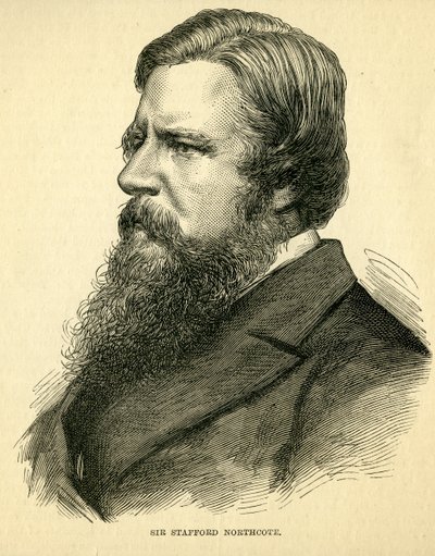 Sir Stafford Northcote, první hrabě z Iddesleigh (1818-87) od English School