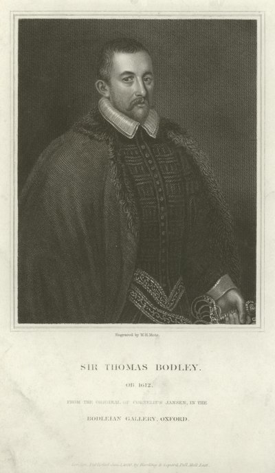 Sir Thomas Bodley , anglický diplomat a učenec od English School