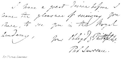 Sir Thomas Lawrence od English School