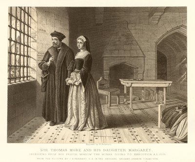 Sir Thomas More a jeho dcera Margaret od English School