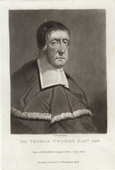 Sir Thomas Twisden Baronet od English School