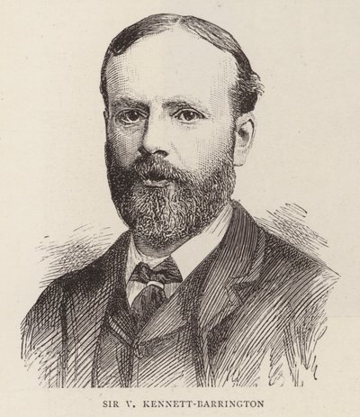 Sir V Kennett-Barrington (rytina) od English School