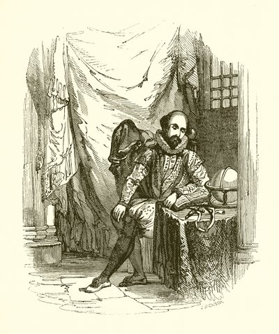 Sir Walter Raleigh ve věži od English School