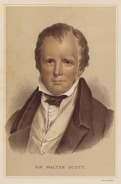 Sir Walter Scott (barevné lito) od English School