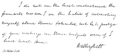 Sir Walter Scott od English School