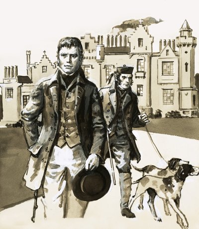 Sir Walter Scott na procházce s Tomem Purdiem od English School