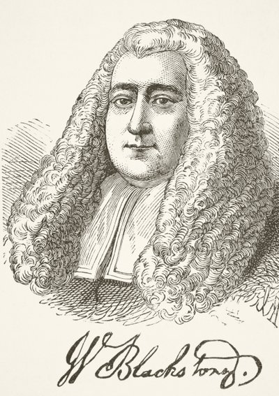 Sir William Blackstone, z „Národní a domácí historie Anglie“ od Williama Hickmana Smith Aubrey (1858-1916), vydaný v Londýně, kolem roku 1890 od English School
