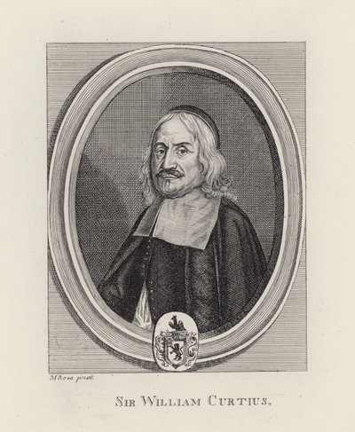 Sir William Curtius (rytina) od English School