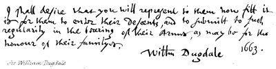Sir William Dugdale od English School