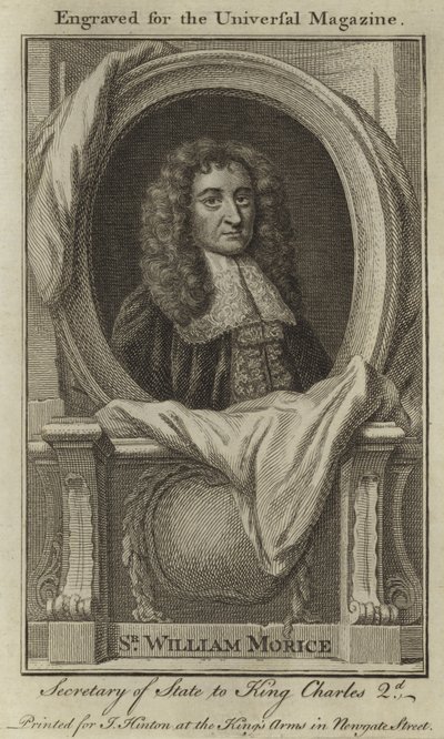 Sir William Morice, ministr zahraničí krále Karla 2 od English School