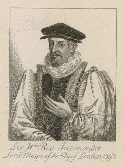 Sir William Roe, Ironmonger, primátor Londýna v roce 1592 od English School