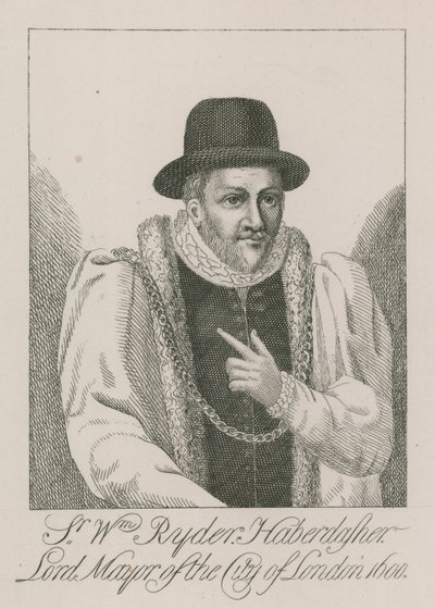 Sir William Ryder, galanterie, primátor Londýna, 1600 od English School