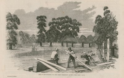 Místo budovy pro Velkou výstavu z roku 1851 od English School