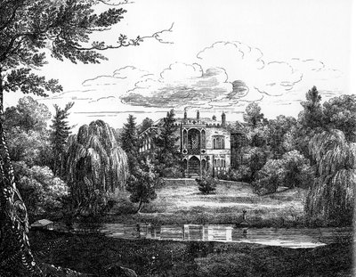 Náčrt Greenbank House, Liverpool od English School