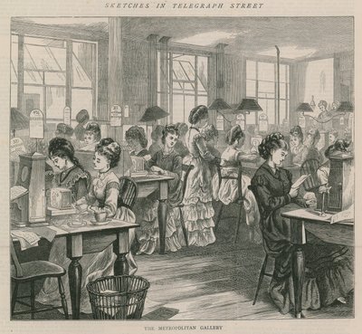 Náčrtky v telegrafní ulici - Metropolitní galerie od English School