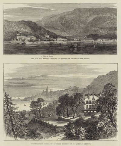 Sketches of Mentone (rytina) od English School