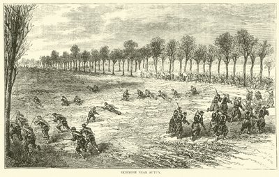 Potyčka poblíž Autunu, prosinec 1870 od English School