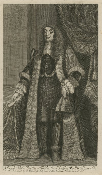 Slingsby Bethell, šerif Londýna a Middlesexu v roce 1680 od English School