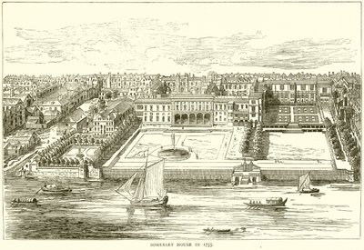 Somerset House v roce 1755 od English School