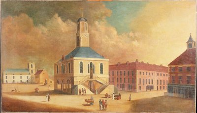 South Shields Market Place, cca 1800 od English School