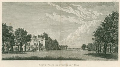 Jižní průčelí Strawberry Hill, Twickenham, Londýn od English School