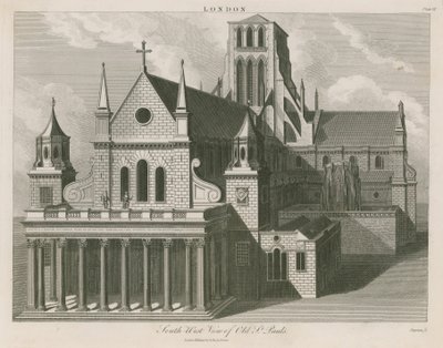 Südwestansicht der alten St. Pauls von English School