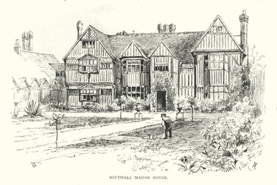 Southall Manor House (rytina) od English School
