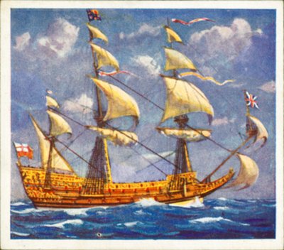 "Sovereign of the Seas" (barevná litografie) od English School