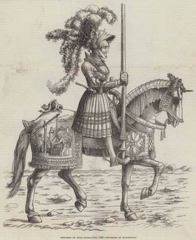 Vzor dřevorytu, 1518, Maxmiliánovy triumfy od English School