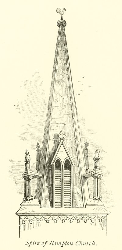 Spire of Bampton Church od English School