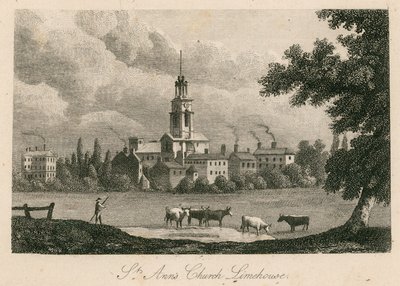 Kostel svaté Anny, Limehouse, Londýn od English School