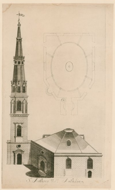 St Antholin, Londýn od English School
