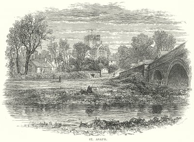 St Asaph (rytina) od English School