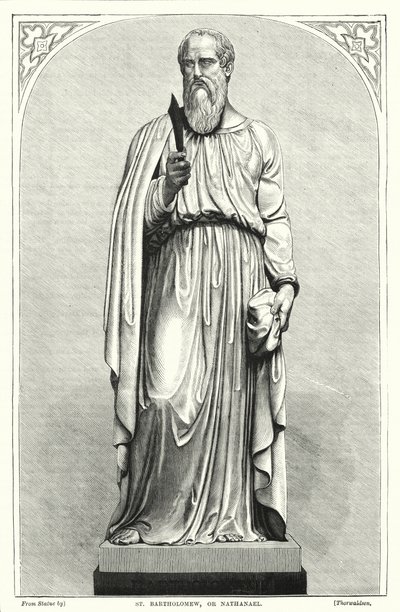 Svatý Bartoloměj nebo Nathanael (rytina) od English School