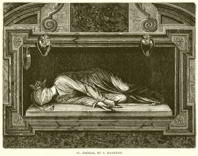 Svatá Cecílie, od S. Maderna od English School