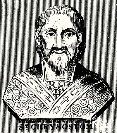 St Chrysostom (rytina) od English School